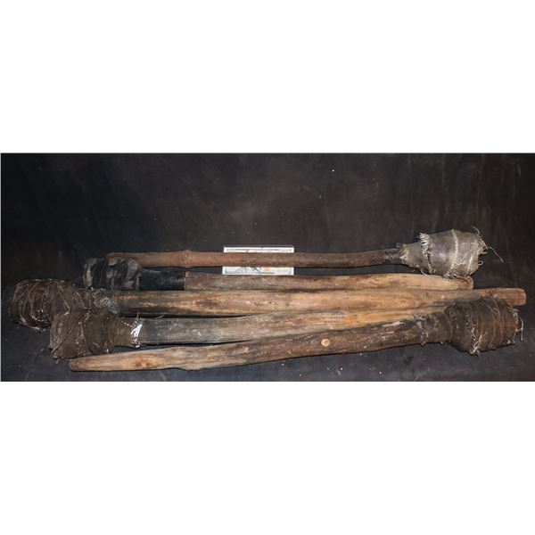 DEADWOOD POSSE TORCHES SCREEN USED LOT OF 5