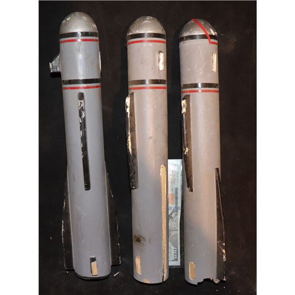 KNIGHT RIDER TEAM ATTACK BEAST BALSA WOOD ROCKETS LOT OF 3