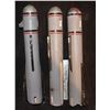 Image 1 : KNIGHT RIDER TEAM ATTACK BEAST BALSA WOOD ROCKETS LOT OF 3
