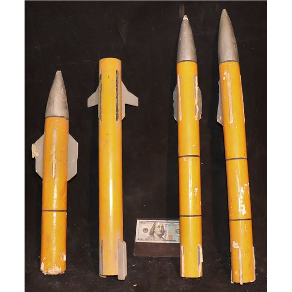 KNIGHT RIDER BALSA WOOD ROCKETS LOT OF 4
