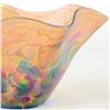 Image 2 : Glass Eye Studios, "Mini Wave Bowl (Island Mix)" Hand Blown Glass Sculpture (Second).