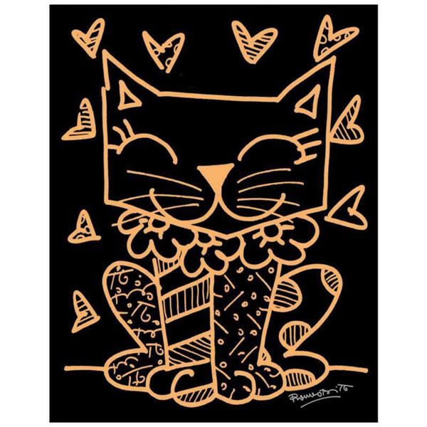 Romero Britto "So Much To Love" Hand Signed Limited Edition Giclee on Canvas; COA