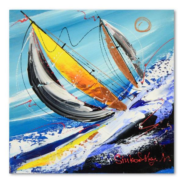 Natalia Sinkovsky, Original Acrylic Painting on Canvas, Hand Signed with Letter of Authenticity