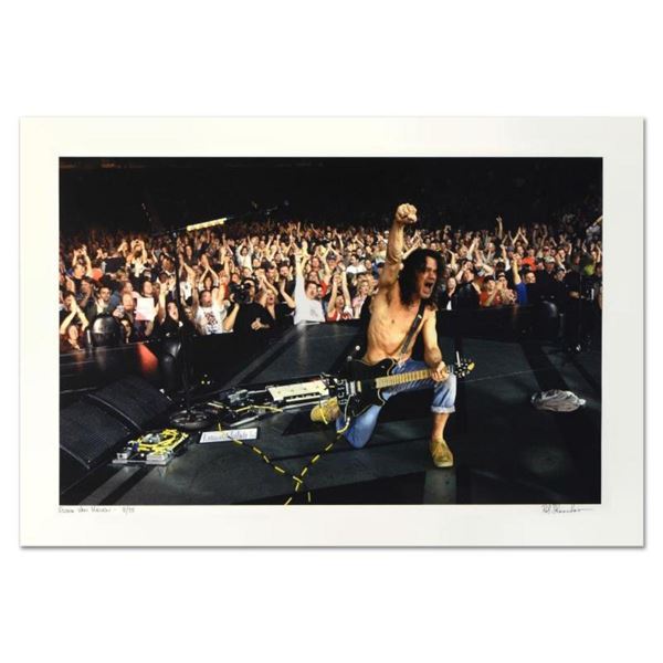 Rob Shanahan, "Eddie Van Halen" Hand Signed Limited Edition Giclee with Certificate of Authenticity.
