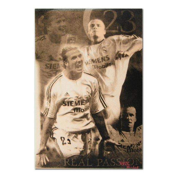 Ringo, "David Beckham" One-of-a-Kind Hand-Pulled Silkscreen on Canvas, Hand Signed with Certificate 
