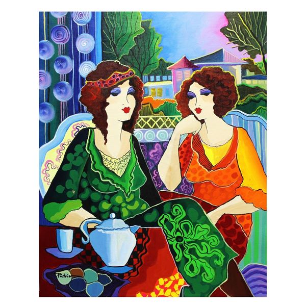 Patricia Govezensky- Original Acrylic on Canvas "Lina & Emmeline"