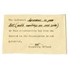 Image 1 : Censoring Office. ca. 1940s. Censor Note that would have been inserted into Censored Letter..