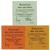 Image 1 : Stadtische Sparkasse, Oberhausen, (Rhld.). ND (ca. 1917-1918). Lot of 3 Issued Notgeld Emergency Not