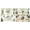 Image 1 : Finance Ministry (Philadelphia) & Hungarian Fund (New York). ND (1852). Lot of 4 Issued Notes.