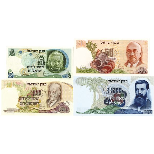 Bank of Israel, Group of Issued Banknotes, 1968