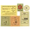 Image 1 : Israel and Palestine Kibbutz Currency, 1947 Scrip Note Assortment.
