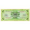 Image 1 : Italy Allied Military Currency, 1943 Issued Banknote with Vertical Watermark.