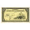 Image 1 : Banque de la Martinique. ND (1943-1945) Issue Banknote.