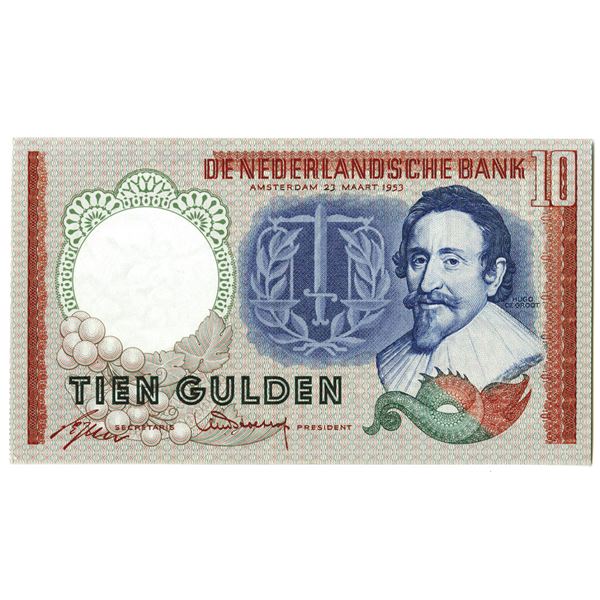 Nederlandsche Bank. 1953. Issued Note.