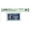 Image 1 : Treasury of the Ljubljana Region. 1944. 10 Lire, Specimen Note.
