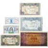 Image 1 : Banco de EspaÐa and Ministerio de Hacienda. 1937-1938. Lot of 6 Issued Notes.