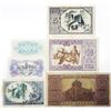 Image 2 : Banco de EspaÐa and Ministerio de Hacienda. 1937-1938. Lot of 6 Issued Notes.