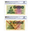 Image 1 : Banque De Syrie et du Liban, 1939 Issue Banknote Pair.