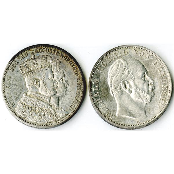 German States Coin Pair, 1861-1871
