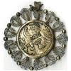 Image 1 : European Filigree Baptism Medallion, ca.1800's