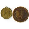 Image 2 : French, WWI, 1916 Battle of Verdun Medal Pair, Leather Pouch & Certificate
