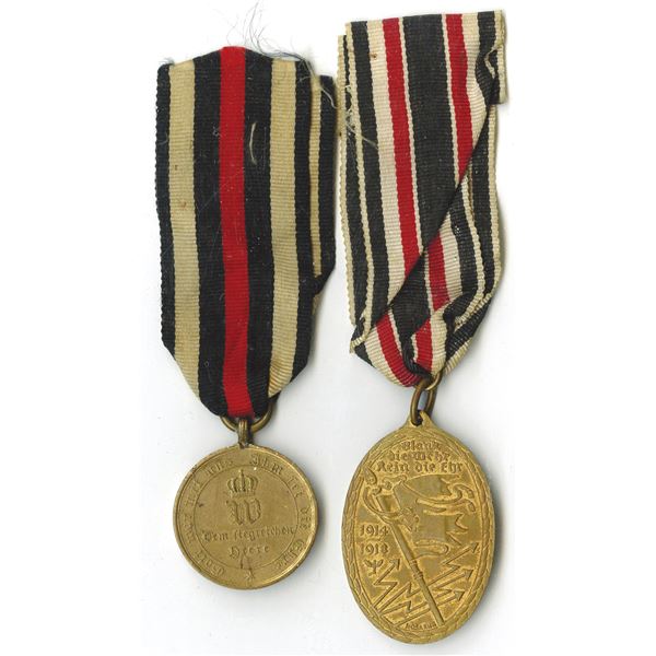 German Military Service Medal Pair, 1870-1918