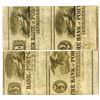 Image 2 : New Orleans, Jackson & Great Northern Rail Road Co. 1861 Banknote Pair Printed on backs of the Bank 