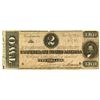 Image 1 : C.S.A., 1864, $2, Confederate Treasury Note with Poem
