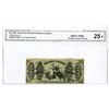 Image 1 : Fr. 1369, 50¢ Third Issue Fractional Currency, Justice CGA Very Fine 25* with note of Small Rusted S