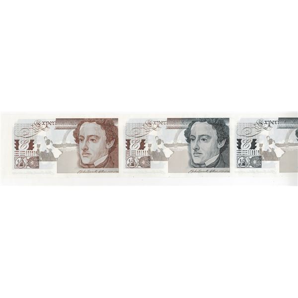 DuraNote Polymer Paper "Experimental Design' Trio, ca.1985-1994.