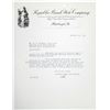 Image 1 : Republic Bank Note Co. 1941 Ornate Letterhead with Typewritten Correspondence