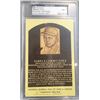 Image 1 : Jimmie Foxx Autographed Yellow Hall of Fame Postcard Signed on the Front. PSA/DNA Encapsulated and G