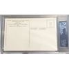 Image 2 : Jimmie Foxx Autographed Yellow Hall of Fame Postcard Signed on the Front. PSA/DNA Encapsulated and G