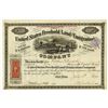 Image 1 : United States Freehold Land and Emigration Co., 1871 I/U Stock Certificate