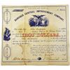 Image 1 : Dubuque Central Improvement Co. 1857 I/U Stock Certificate
