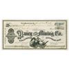 Image 1 : Daney Gold & Silver Mining Co. 1876 I/U Stock Certificate