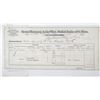 Image 1 : Thomas Price Analytical Chemist, Assayer and Bullion Melter 1883 Gold Bullion Receipt