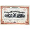 Image 1 : Grand Belt Copper Co. 1885 I/U Stock Certificate With Company Established by George McLellan.