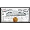Image 1 : Atlantic-Pacific Railway Tunnel Co., 1885, Stock Certificate.