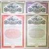 Image 1 : St. Paul and Kansas City Short Line Railroad Co. 1911 Specimen Bond Quartet