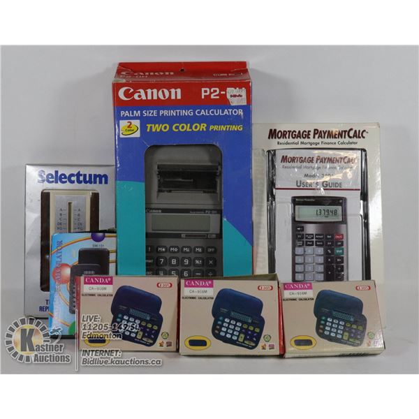 A LOT NEW VINTAGE CACULATORS & MORE