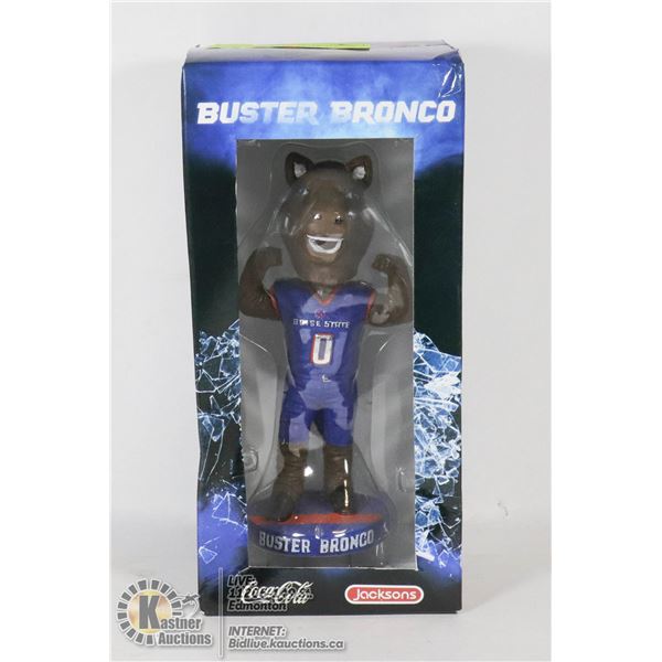SEALED 2007 BOISE STATE BUSTER BRONCO LICENSED MASCOT BOBBLE HEAD