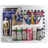 Image 1 : NEW ITEMS 12 TESTORS CRAFT ACRYLIC PAINT 59 ML BOTTLES VARIETY OF COLORS W/PROART ALL IN ONE DRAWING