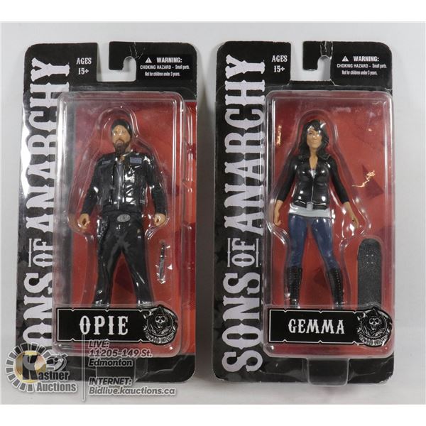 2 SONS OF ANARCHY COLLECTIBLE FIGURES
