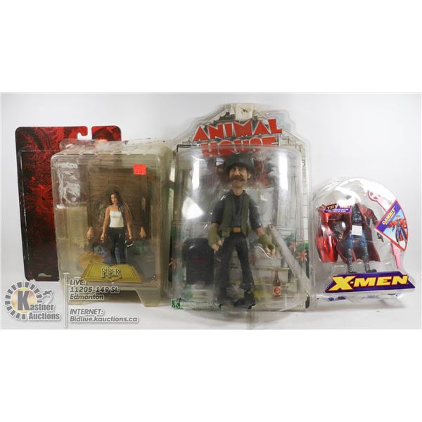 LARGE LOT OF DAMAGED PACKAGE COLLECTIBLE FIGURES