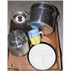 Image 1 : CAMPING COOKWARE - FRYPAN, 3 POTS, CUPS AND PLATES