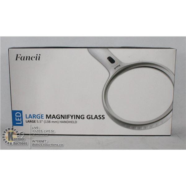 LARGE HANDHELD MAGNIFYING GLASS 5.5" / 138MM