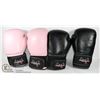 Image 1 : BOX W/ TWO PAIRS KICKBOXING GLOVES.