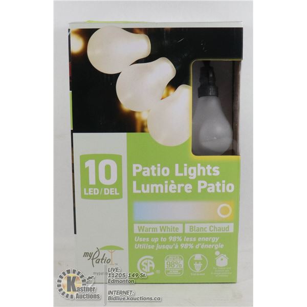 NEW 10 LED PATIO LIGHTS