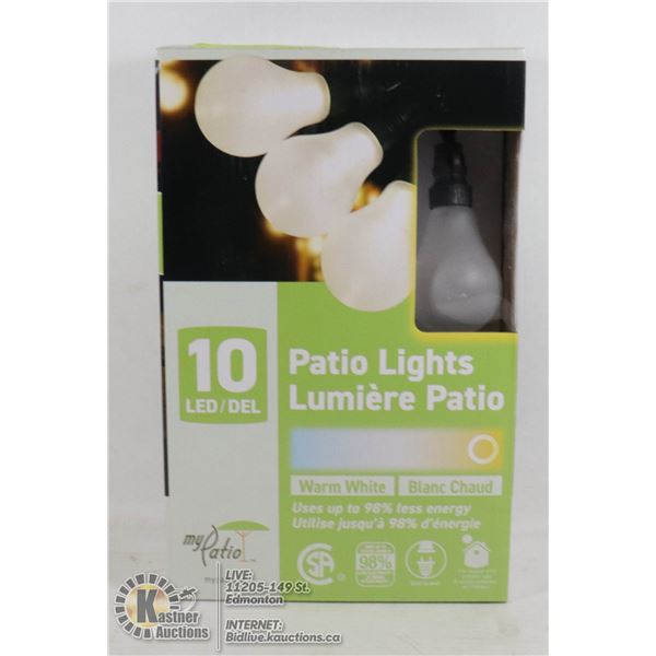 NEW 10 LED PATIO LIGHTS
